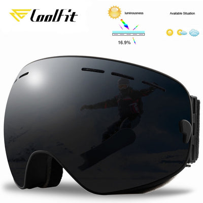 NEW Double Layers Anti-Fog Ski Goggles